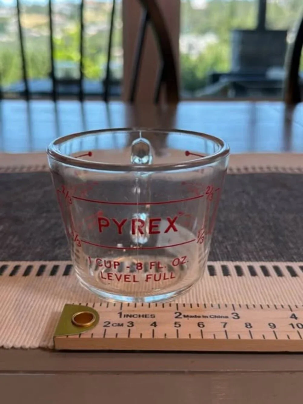 Vintage PYREX 1 Cup Glass Measuring Cup